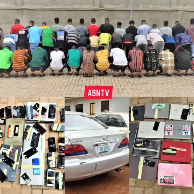 45 Suspects Arrested For Internet Fraud In Enugu (Photos)