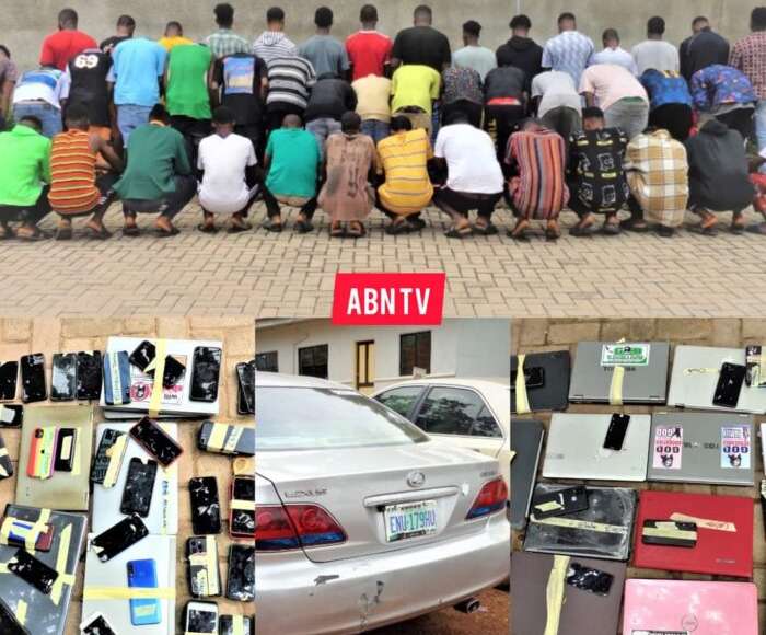 45 Suspects Arrested For Internet Fraud In Enugu (Photos)