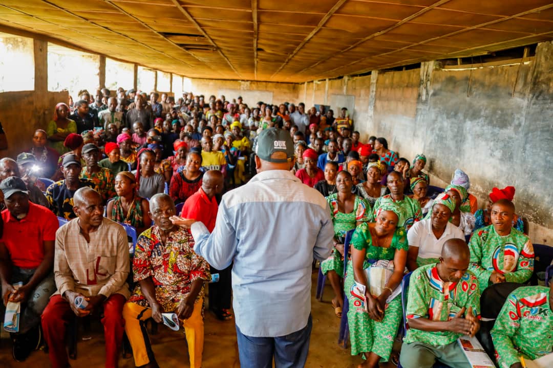 Abia North: Sen. Kalu Takes Project Tour To Nnaeato, Leru As Constituents Pledge Full Support (Photos)