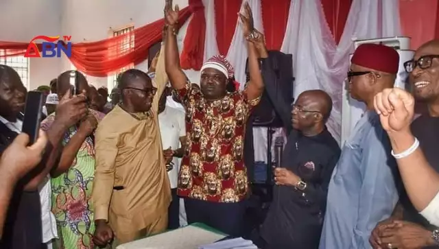 Abia 2023: Labour Party’s Alex Otti Unveils 38-Year-Old Running Mate (Photos) Abia 2023: Labour Party’s Alex Otti Unveils 38-Year-Old Running Mate (Photos)