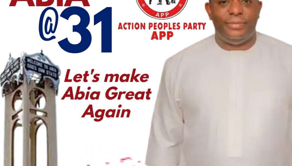 Abia @31: Mascot Uzor-Kalu Greets Abians, Says State Lagging Behind