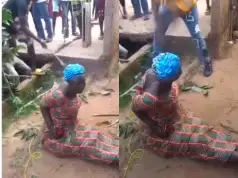 Anger As Abia Community Gives Widow Merciless Lashes Over Alleged Witchcraft, Hon. Chukwu Reacts (Photos, Video) Anger As Abia Community Gives Widow Merciless Lashes Over Alleged Witchcraft, Hon. Chukwu Reacts (Photos, Video)