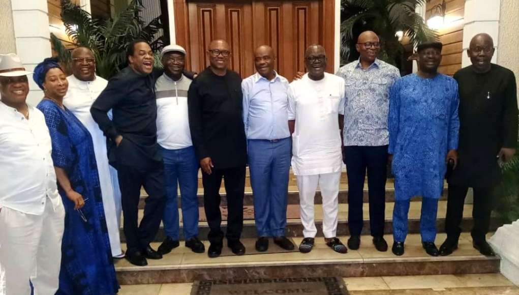 Peter Obi Meets Wike Again, Ortom, Mimiko, Ikpeazu, Other PDP Governors
