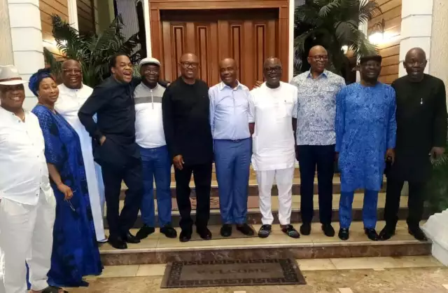 Peter Obi Meets Wike Again, Ortom, Mimiko, Ikpeazu, Other PDP Governors Peter Obi Meets Wike Again, Ortom, Mimiko, Ikpeazu, Other PDP Governors