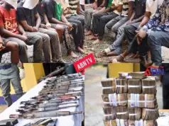 Dismissed DSS Official, 9 Others Paraded For Robbing Bullion Van In Abia, N10m Recovered (Photos Video) Dismissed DSS Official, 9 Others Paraded For Robbing Bullion Van In Abia, N10m Recovered (Photos Video)