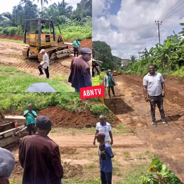 Abia North: Construction Work Commences At New Road Projects Attracted By Sen. Orji Kalu Abia North: Construction Work Commences At New Road Projects Attracted By Sen. Orji Kalu