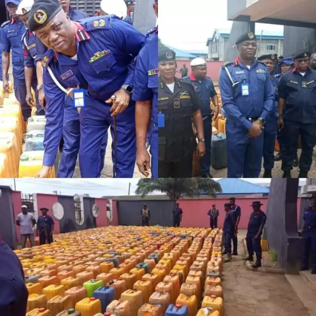 NSCDC Recovers 21,600 Litres Of Stolen Petrol In Lagos