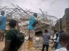 Four-Storey Building Collapses In Akwa Ibom, Workers Reportedly Trapped (Photos, Video) Four-Storey Building Collapses In Akwa Ibom, Workers Reportedly Trapped (Photos, Video)