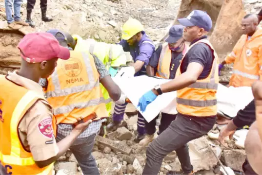 Lagos Building Collapse: Death Toll Hits Five Lagos Building Collapse: Death Toll Hits Five