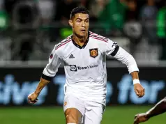 Ronaldo Reacts To Scoring First-Ever Goal In Europa League Ronaldo Reacts To Scoring First-Ever Goal In Europa League