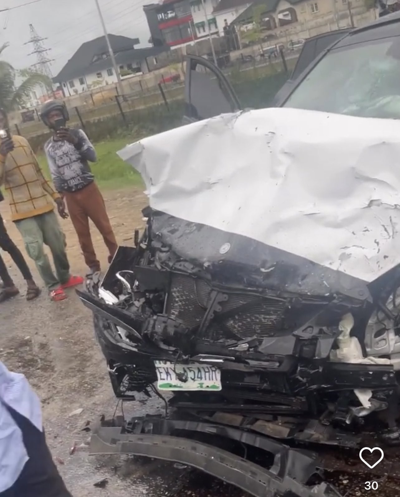 Popular Skit Maker Oga Sabinus Escapes Unhurt In Road Accident (Photos, VIdeo)