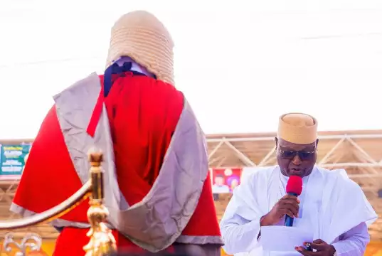 Abiodun Oyebanji Sworn In As Ekiti Governor (PHOTO) Abiodun Oyebanji Sworn In As Ekiti Governor (PHOTO)