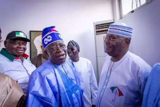 Atiku, Tinubu Meet At Airport In Abuja (PHOTOS) Atiku, Tinubu Meet At Airport In Abuja (PHOTOS)