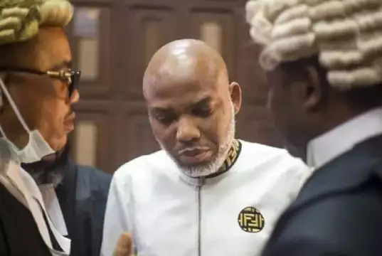 Nnamdi Kanu Threat To National Security – FG Court Adjourns Till 12noon To Allow FG File Charges On Why Nnamdi Kanu Should Be Detained Further