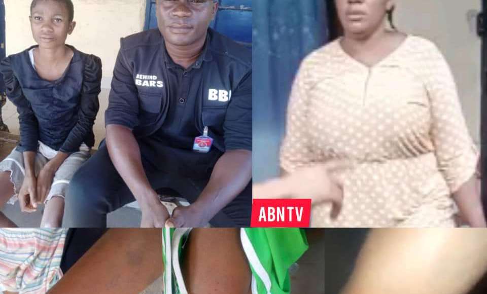 Police Arrest Woman Who Inflicted Harms On House Help For Allegedly Licking Baby's Milk In Imo (Photos, Video)