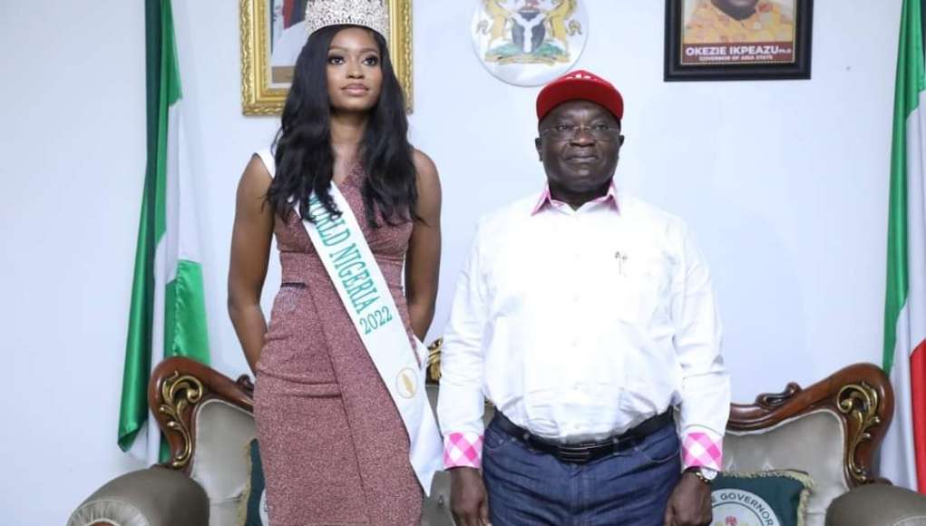 Gov. Ikpeazu Receives Abia Born Most Beautiful Girl In Nigeria, Assures To Support Pet Projects