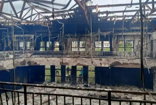 Fire Guts Kogi House Of Assembly Building (VIDEO) Fire Guts Kogi House Of Assembly Building