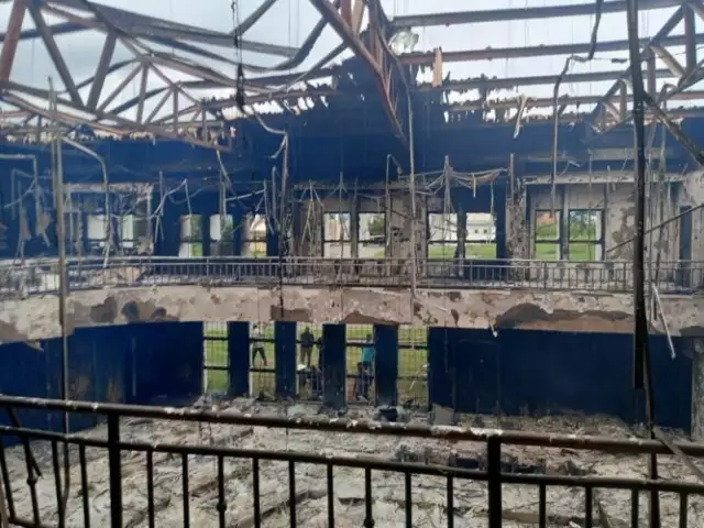 Fire Guts Kogi House Of Assembly Building (VIDEO) Fire Guts Kogi House Of Assembly Building