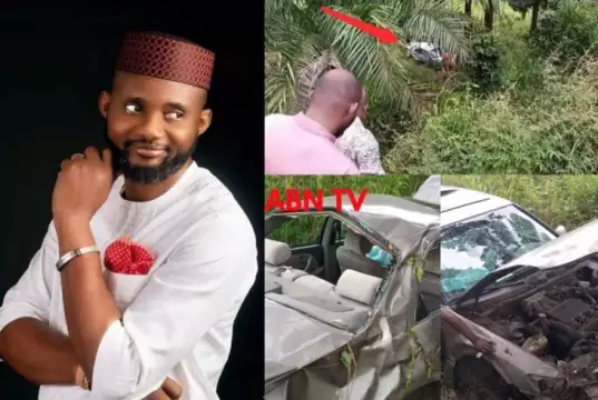 Akwa Ibom Journalist Narrowly Escapes Death After Ghastly Accident (Photos, Video) Akwa Ibom Journalist Narrowly Escapes Death After Ghastly Accident (Photos, Video)