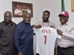 Ikpeazu Hosts AllStars Football Club Members, Assures Continued Support In Sport Ikpeazu Hosts AllStars Football Club Members, Assures Continued Support In Sport