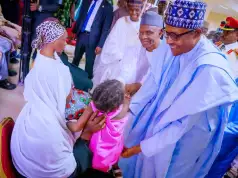 Buhari Meets Freed Kaduna Train Passengers, Assures Nigerians Of Security