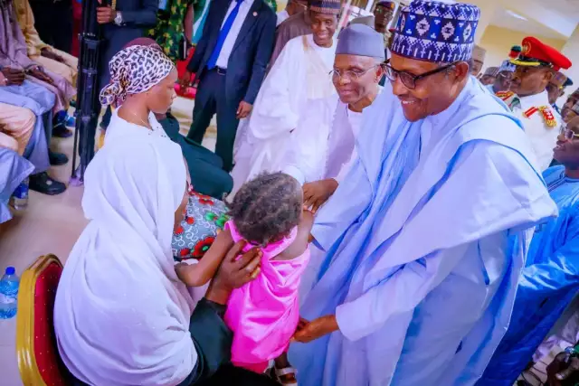 Buhari Meets Freed Kaduna Train Passengers, Assures Nigerians Of Security