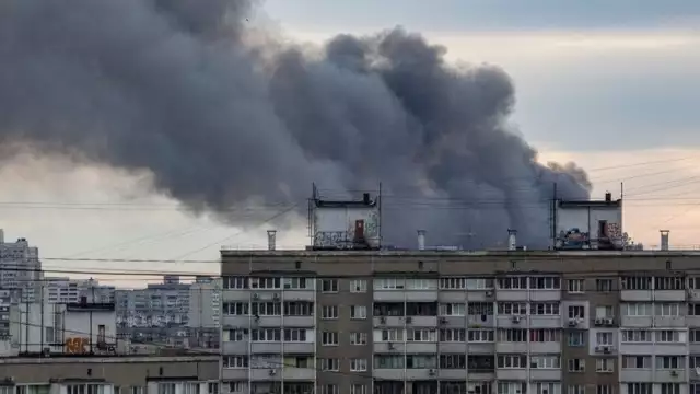 Again, Explosions Rocks Kyiv The Ukraine Capital City, Monday Morning Again, Explosions Rocks Kyiv The Ukraine Capital City, Monday Morning
