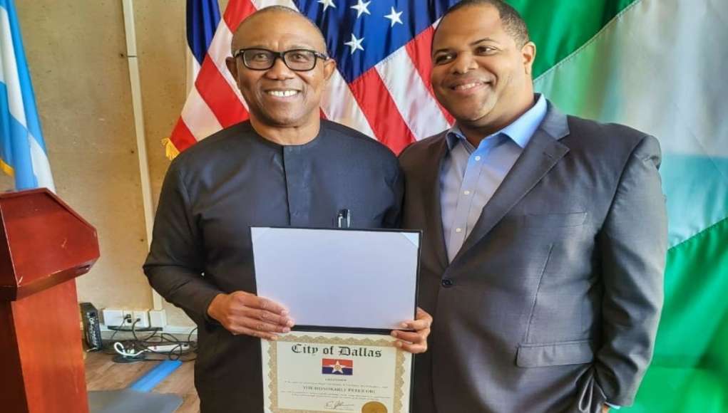 Peter Obi Conferred With Honorary Citizenship In United States