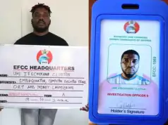 Fake EFCC Operative Arrested For Defrauding Belgian €45,000 Fake EFCC Operative Arrested For Defrauding Belgian €45,000