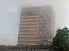 Many Trapped As Fire Engulfs WAEC Office In Lagos Many Trapped As Fire Engulfs WAEC Office In Lagos
