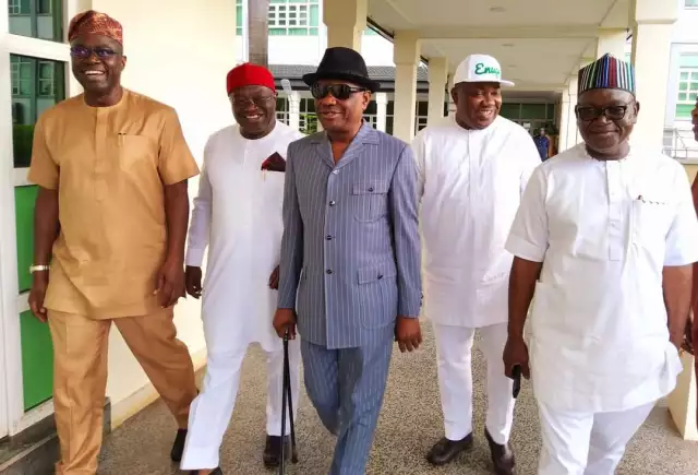 2023 Presidency: Wike, Ikpeazu, Ortom, Other Govs Meet In Enugu Over Peter Obi (PHOTOS) 2023 Presidency: Wike, Ikpeazu, Ortom, Other Govs Meet In Enugu Over Peter Obi (PHOTOS)