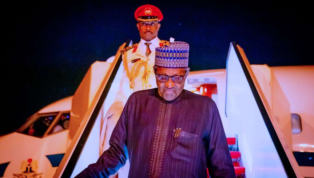 Buhari Arrives Katsina Ahead Saturday’s Presidential Elections