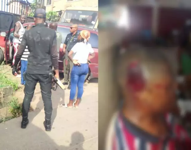 DSS Official Arrested For Macheting Abia PDP Guber Candidate’s Campaign DG (Graphic Photos) DSS Official Arrested For Macheting Abia PDP Guber Candidate's Campaign DG (Graphic Photos)