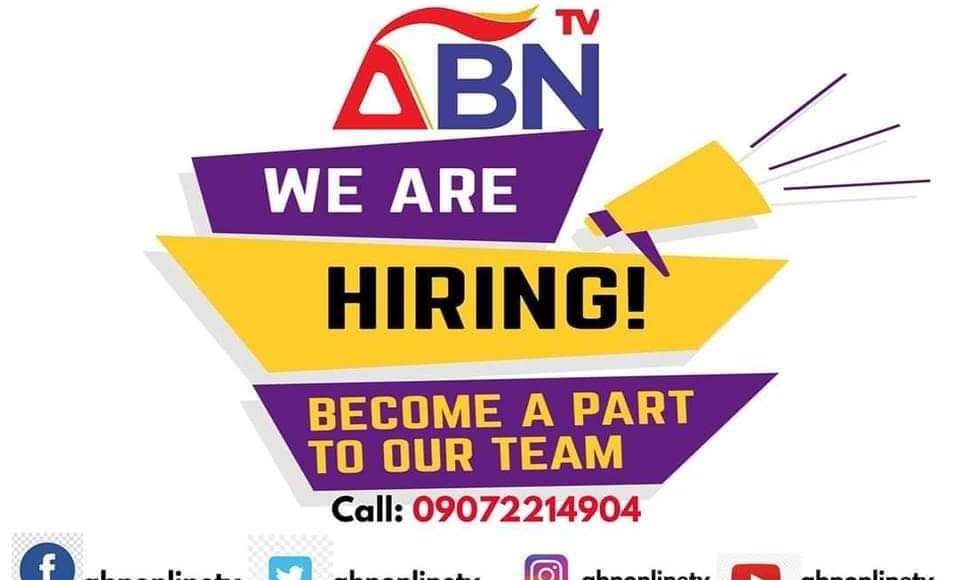 We Are Recruiting - ABN TV Management