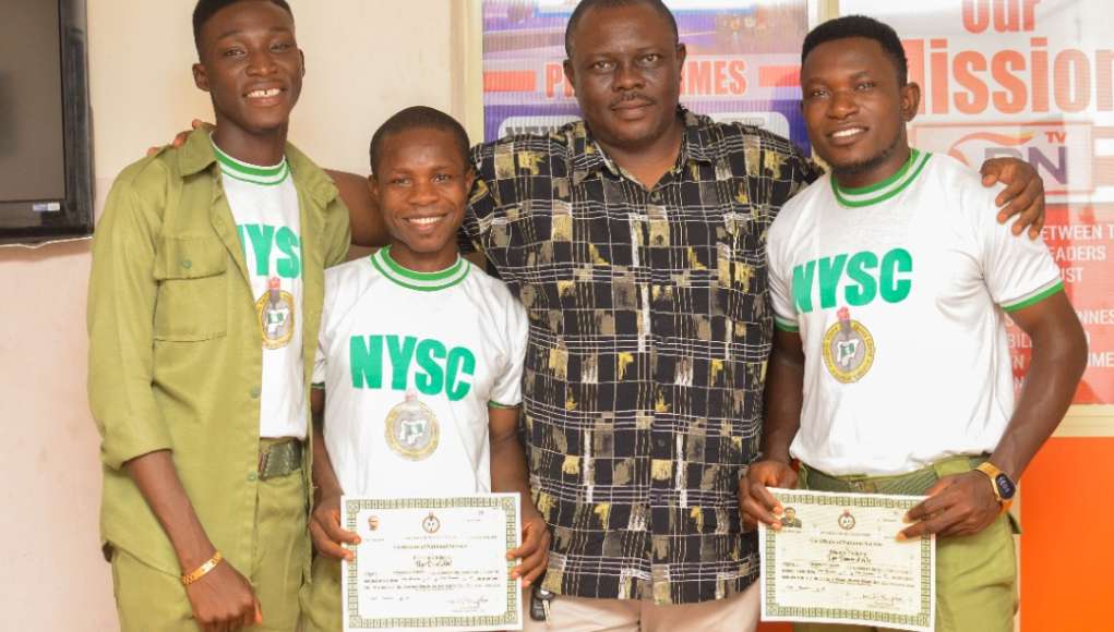NYSC Members Who Served In ABN TV Appreciates Management (Photos)