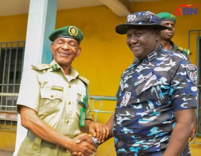 Abia Commissioner Of Police Visits State Commander Nigerian Correctional Service Abia Commissioner Of Police Visits State Commander Nigerian Correctional Service