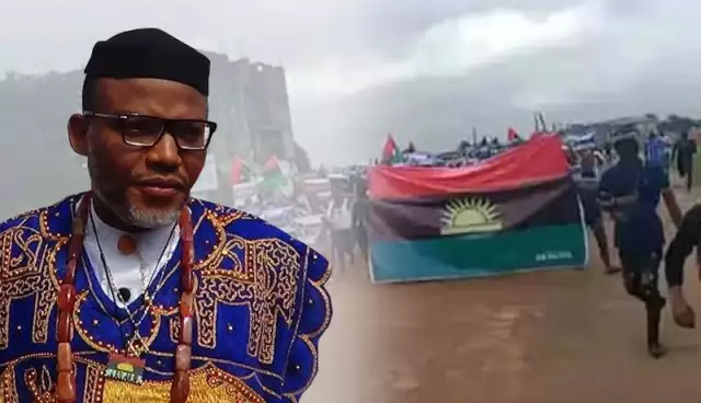 IPOB Members Protest In Aba For Nnamdi Kanu’s Immediate Release (Photos, Video) IPOB Declares May 30 Sit-At-Home In Southeast