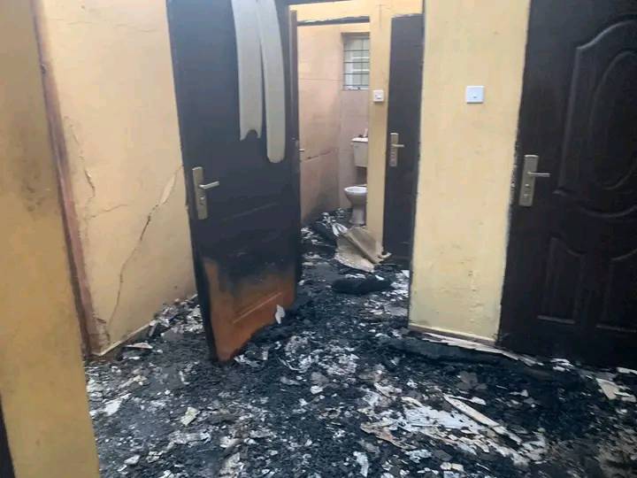Hoodlums Burn INEC Office In Ogun (PHOTOS)