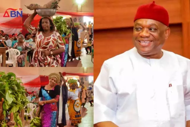 Harvest: Sen. Orji Kalu Makes Cash Donation To PCN Solid Rock Parish, Task Members On Farming Harvest: Sen. Orji Kalu Makes Cash Donation To PCN Solid Rock Parish, Task Members On Farming
