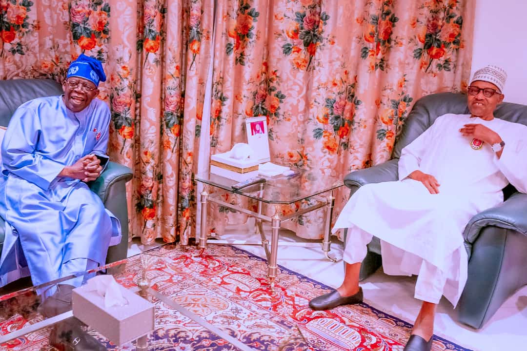 2023: Buhari In Strategic Close Door Meeting With Tinubu (Photos)