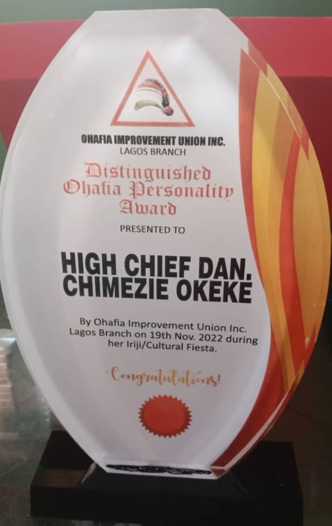 Ohafia Improvement Union Adopts Chief Okeke 