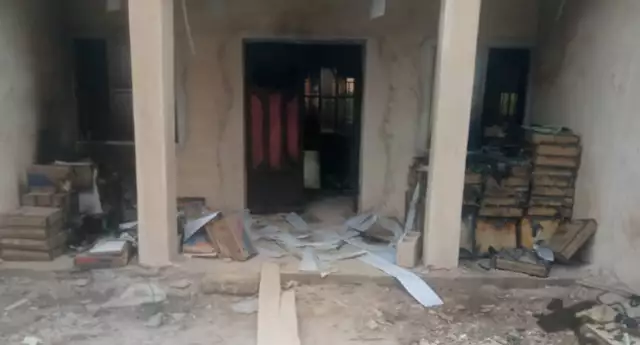 Hoodlums Burn Down INEC Office In Imo, Abduct Construction Workers