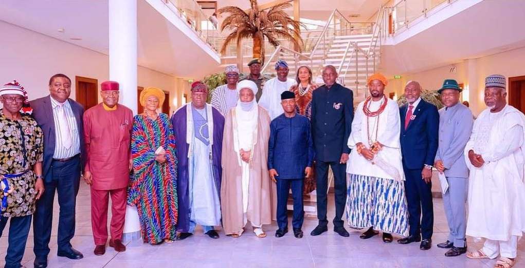Osinbajo Inaugurates Sultan Sa'ad Abubakar, Gbom Gbom, Jos, Chief Gyang, Marc Wabara, Others Into NIPSS Board Of Trustees