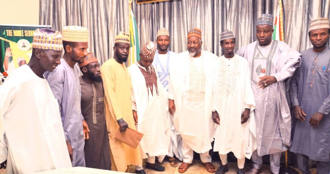 A group photograph of Labour Party candidates with Jigawa State Governor Muhammad Badaru