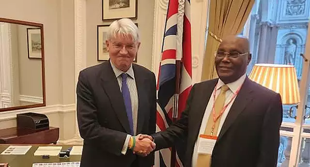 Atiku Holds Talks With British Government, Discusses Security, Defence, Others