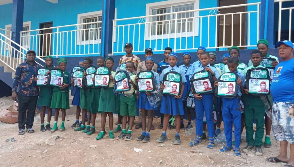 Jubilation As Chief Dan Okeke Donates Education Materials To Arochukwu, Ohafia Students (Video