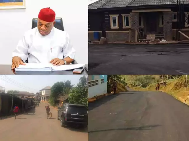 Jubilation As Senator Orji Kalu Constructs Dilapidated Umuobasi Amankalu Igbere Road Jubilation As Senator Orji Kalu Constructs Dilapidated Umuobasi Amankalu Igbere Road