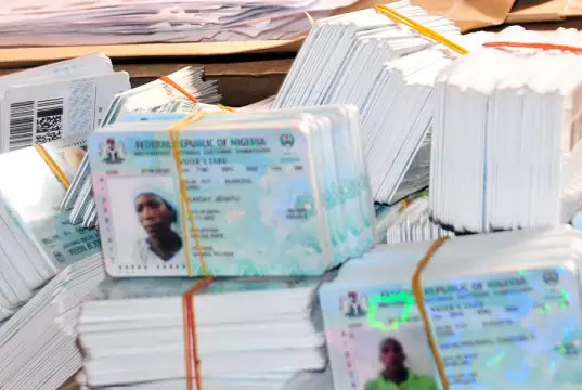 Hoodlums Storm Osun INEC Office Carts Away PVCs Hoodlums Storm Osun INEC Office Carts Away PVCs