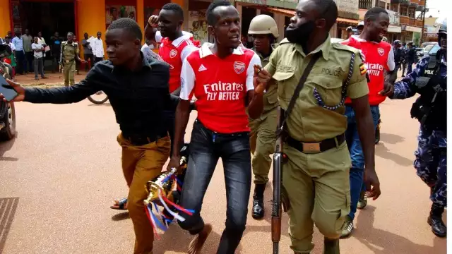 How Uganda’s Police Arrested Arsenal Fans Celebrating Manchester United’s Defeat