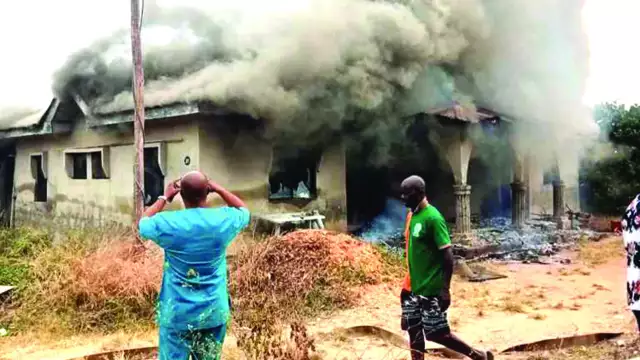 50-Year-Old Man Sets Self On Fire In Father’s House, Building Razed Down In Ondo